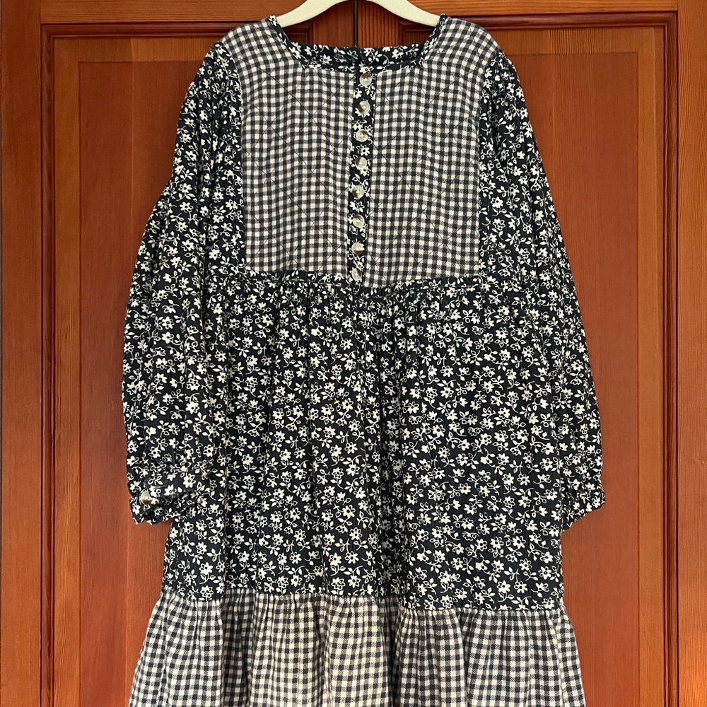 Little Cotton Clothes 100% cotton corduroy dress Sz 8-9.